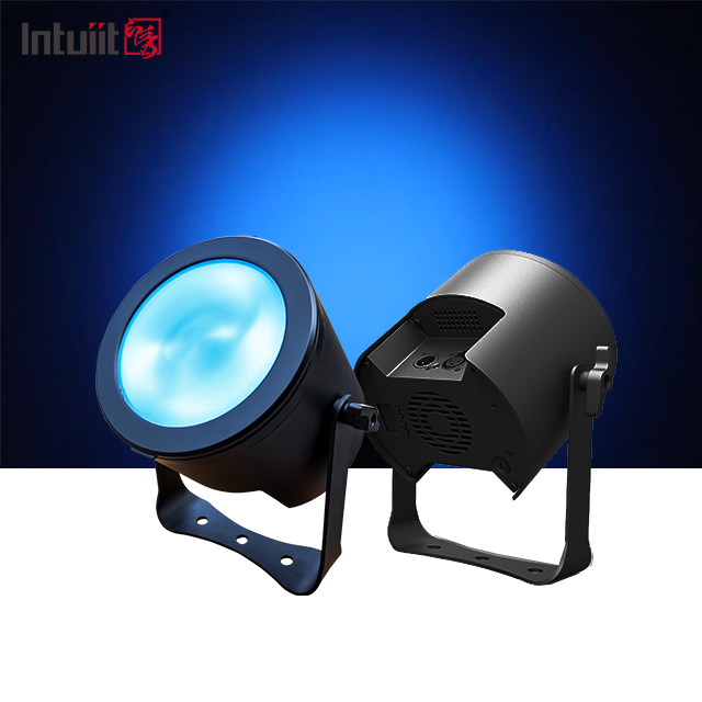 LED COB Par Light RGBW 4in1 Dj DMX Control 120W Disco Party Stage Light untuk pernikahan disko dj teater