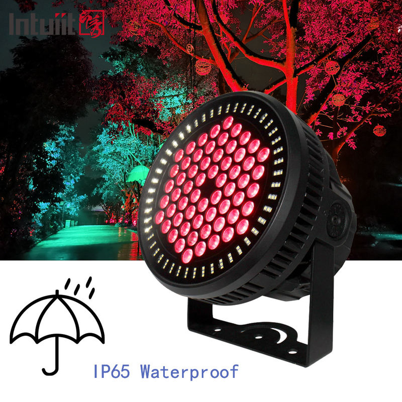 60*12W RGBW 4in1 IP65 Outdoor DJ Stage Lighting Waterproof DMX LED Par Light untuk Event Concert Lighting