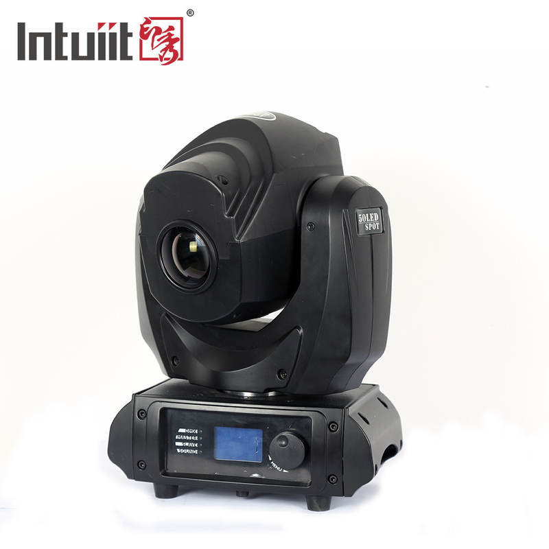 LED 50w Gobo Pindah Kepala Spot Lampu Lampu panggung untuk Klub DJ Lampu panggung Partai Disco Acara Pernikahan