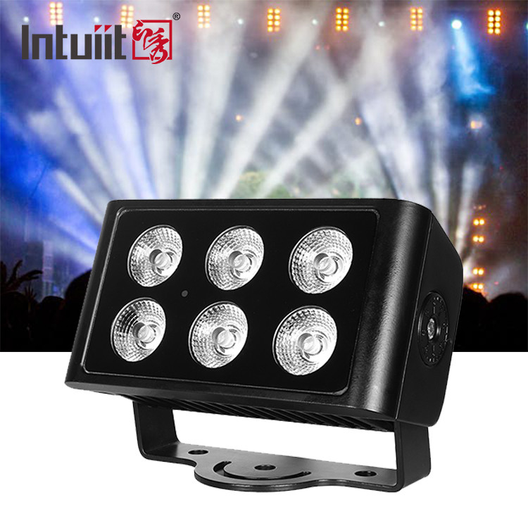 Airproof RGBW LED Flood Light RGBW 4in1 City Color Light 6*5w Outdoor LED Wall Washer Lampu panggung