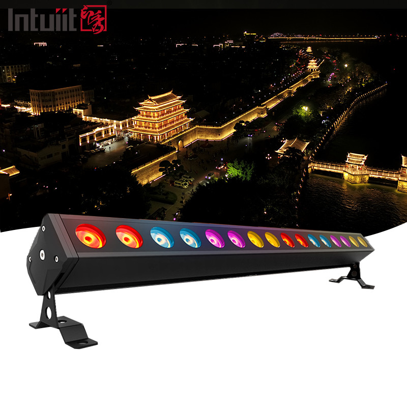 Rumah Aluminium Kualitas Tinggi Luar Waterproof IP65 16x5w LED Wall Washer Lampu Linear