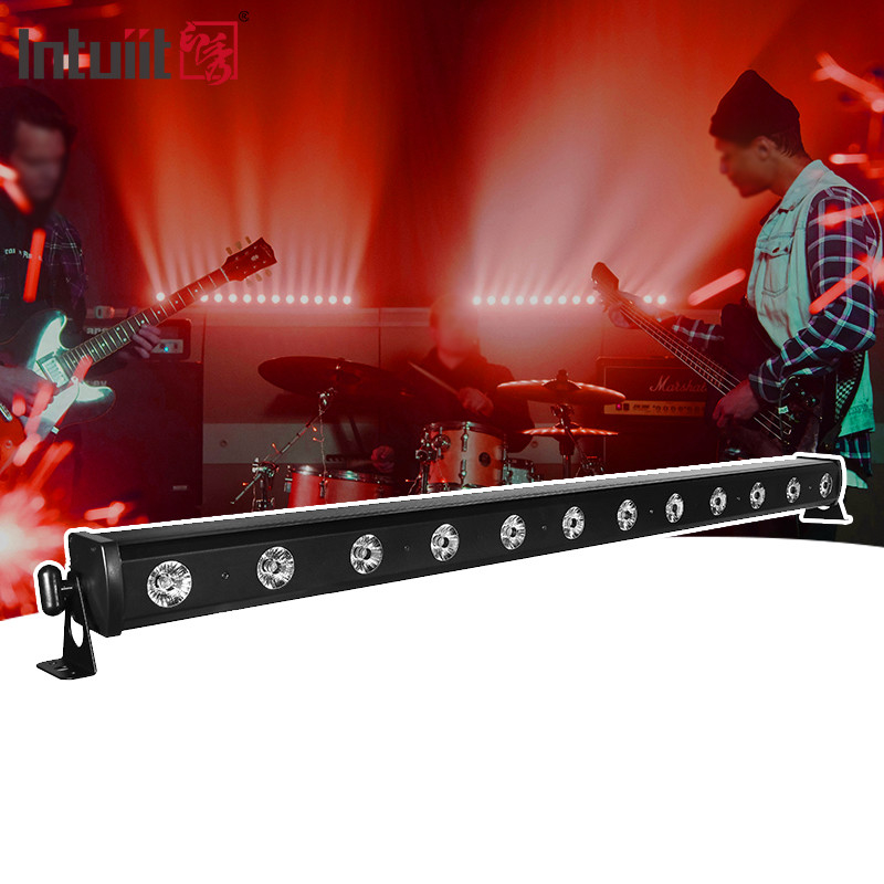 12x2W RGBW LED Lampu panggung 4in1 Suara diaktifkan Dikendalikan DJ Lampu Bar Gereja Pencahayaan Pernikahan led wall washer