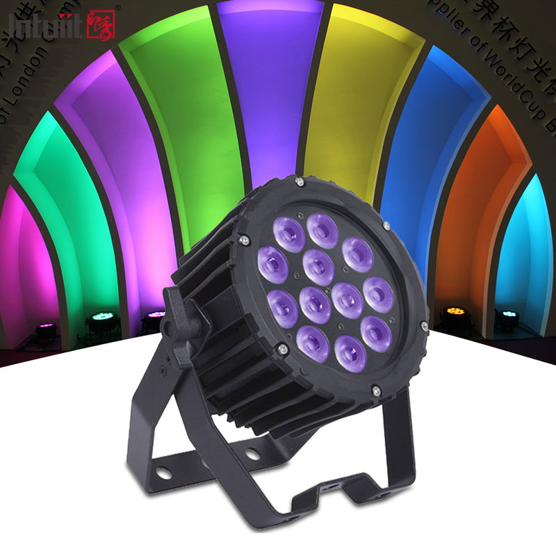 Lampu cuci mini DMX 12X3W rgbw lampu disko led par bisa lampu panggung untuk pesta disko dj