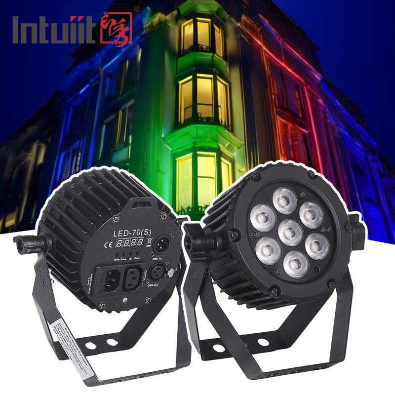 Pesta pernikahan par led stage lighting 7pcs 22W 3in1 rgb led par light untuk dj disco
