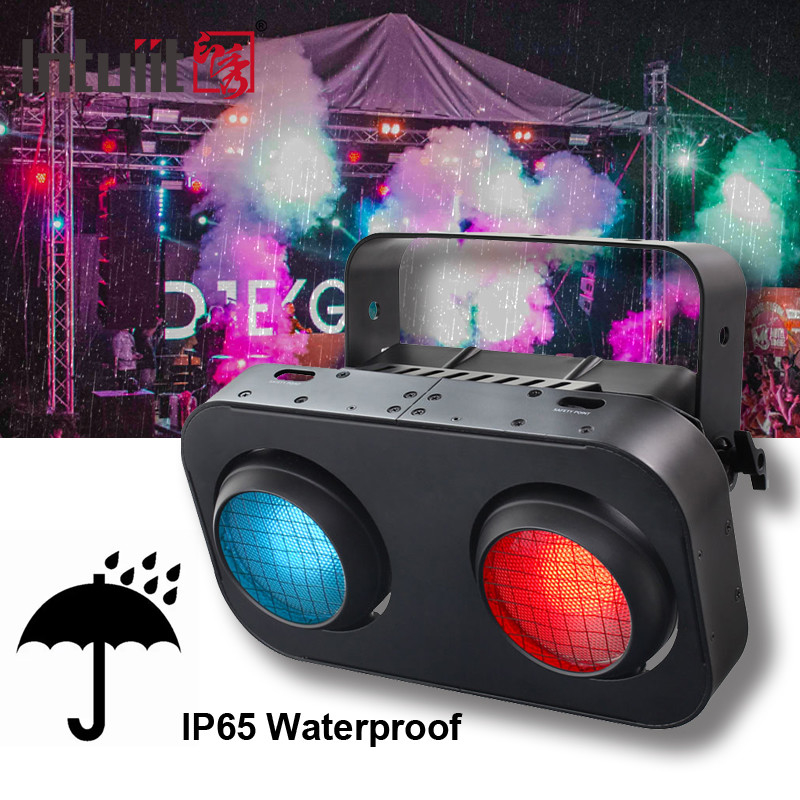 Dj Disco 2x90w pixel cob led stage blinder RGB 2in1 dengan RGB LED untuk pernikahan