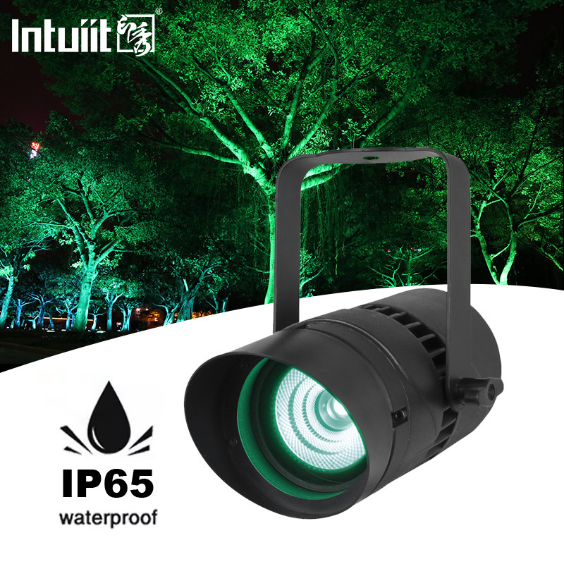 Spot Light 15W DMX512 RGBW Sinar sempit arah Landscape Lampu taman untuk halaman taman rumput dinding teras