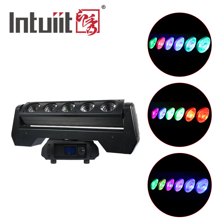 5x40W RGBW Head Moving Rotating Light Bar Professional Stage Lighting 4in1 Club Stage Bar Performance Moving Head Light