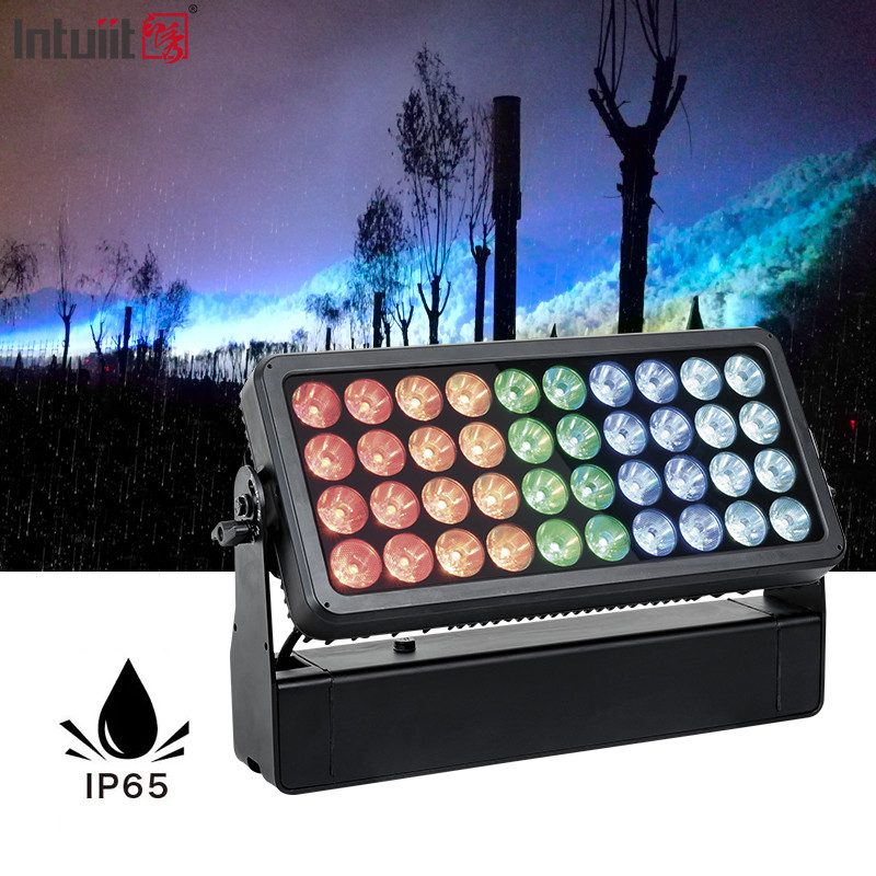 40X10W LEDS RGBW Lampu Banjir Untuk Bangunan Kota Led Wall Light Outdoor Dekoratif Wall Washer Light