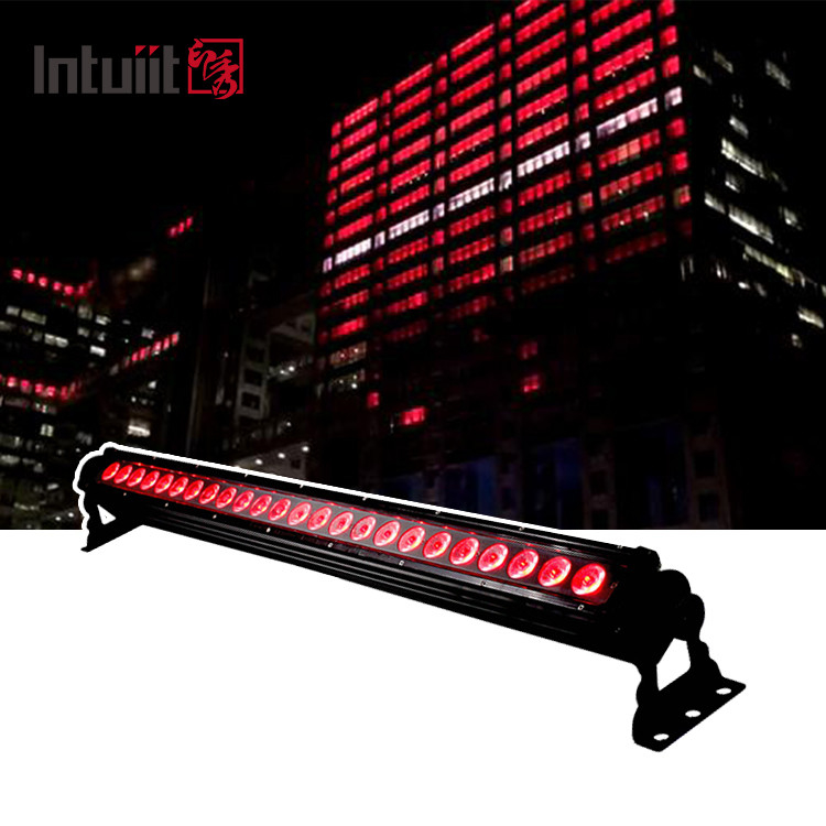 Outdoor IP65 24pcs Led Stage Light Dengan DMX RDM Led Wall Wash Light 24 Mata Rgb Led Bar Light