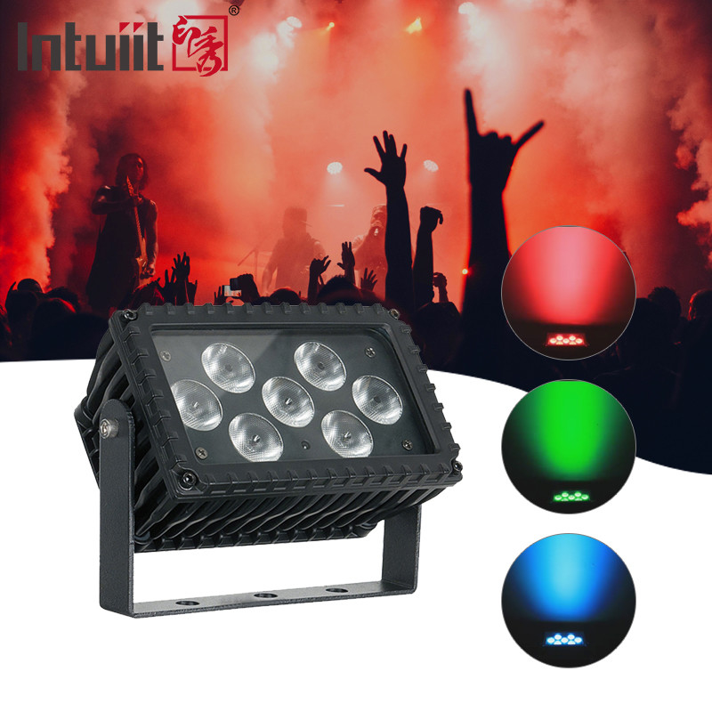 7x3W LED Outdoor IP66 Die-Casting Aluminium Arsitektur Proyeksi Banjir Lampu Fasad Lampu