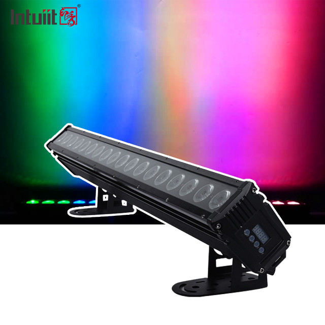 18x8W LED Wall Wash Light 18pcs 4 In 1 Waterproof DMX Control Wall Wash Light Untuk DJ Disco Party Bar