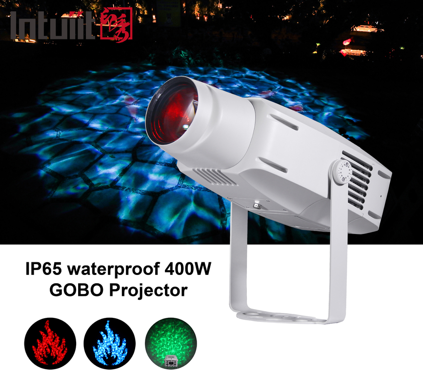 400W Daya Tinggi Galunggung Outdoor Gobo Proyektor Cahaya Air Gelombang Efek Proyeksi Air Pola Cahaya