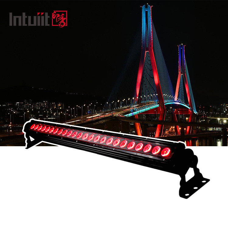 24pcs Led Wall Wash 20X9W Outdoor Lighting Bar 3in1 Dengan Lampu Dmx Untuk Bangunan Luar