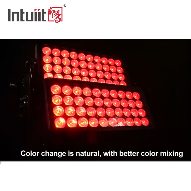 Pencahayaan panggung Dmx Led Wall Washer Light 400W 800W 1500W IP65 Outdoor City Color RGBW Strobe