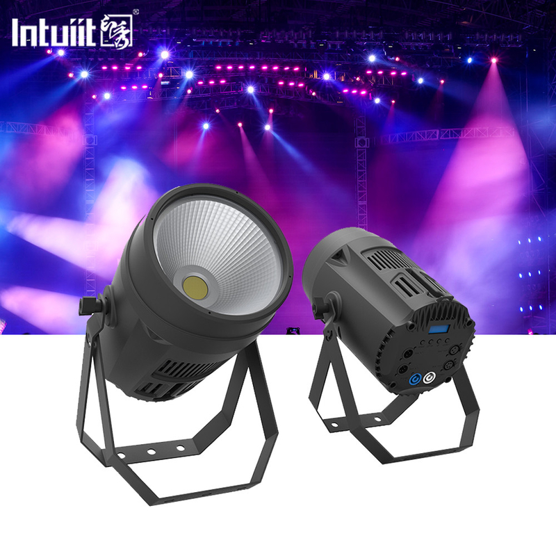200w RGBW Dmx512 COB Cahaya Aluminium Lampu panggung Studio Teater Cob Led Par Light