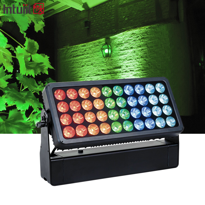 40X10W RGBW 4 In 1 Lampu Sorot LED IP65 Lampu Panggung Tahan Air Kontrol DMX512 Peralatan Disko DJ Pertunjukan Luar Ruangan