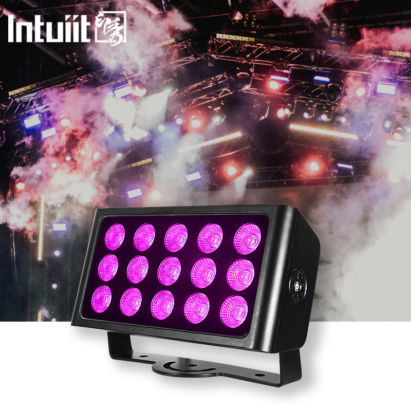 Lampu panggung Lampu banjir 15x5w RGBW Dj Lights Bar DMX512 Uplight Bar untuk Pernikahan Disco Party Lampu panggung