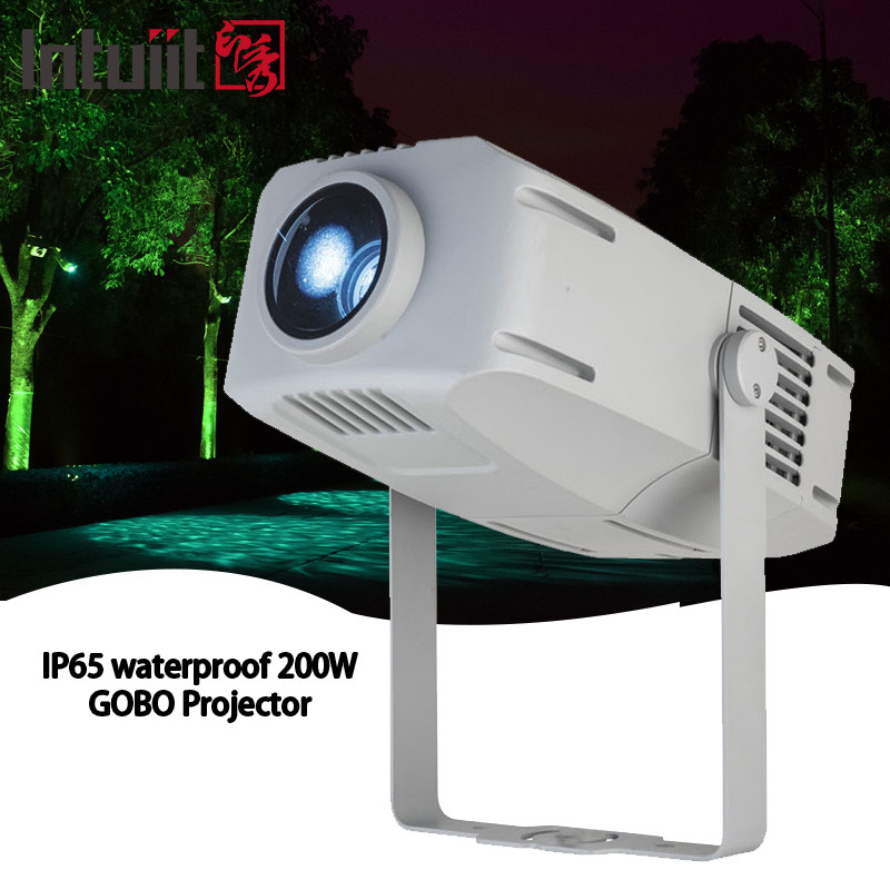 200w Waterproof Outdoor Led Pattern Custom Logo Projector Lampu Efek Gelombang Air Ripple