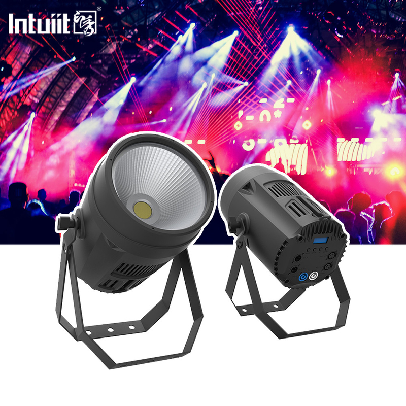 Kekuatan tinggi 200w RGBW COB tahan air par dapat spot lampu panggung Untuk Bar Disco Pernikahan