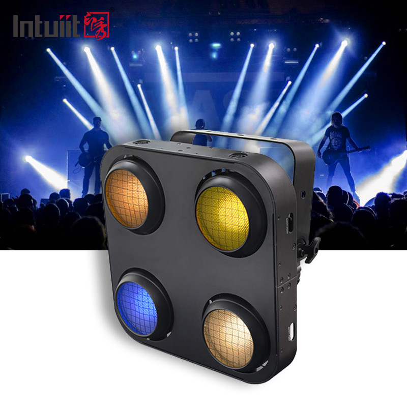 Tirai Panggung LED COB 4 Mata Tahan Air 4*90W Lampu Blinder COB LED Luar Ruangan Tahan Air
