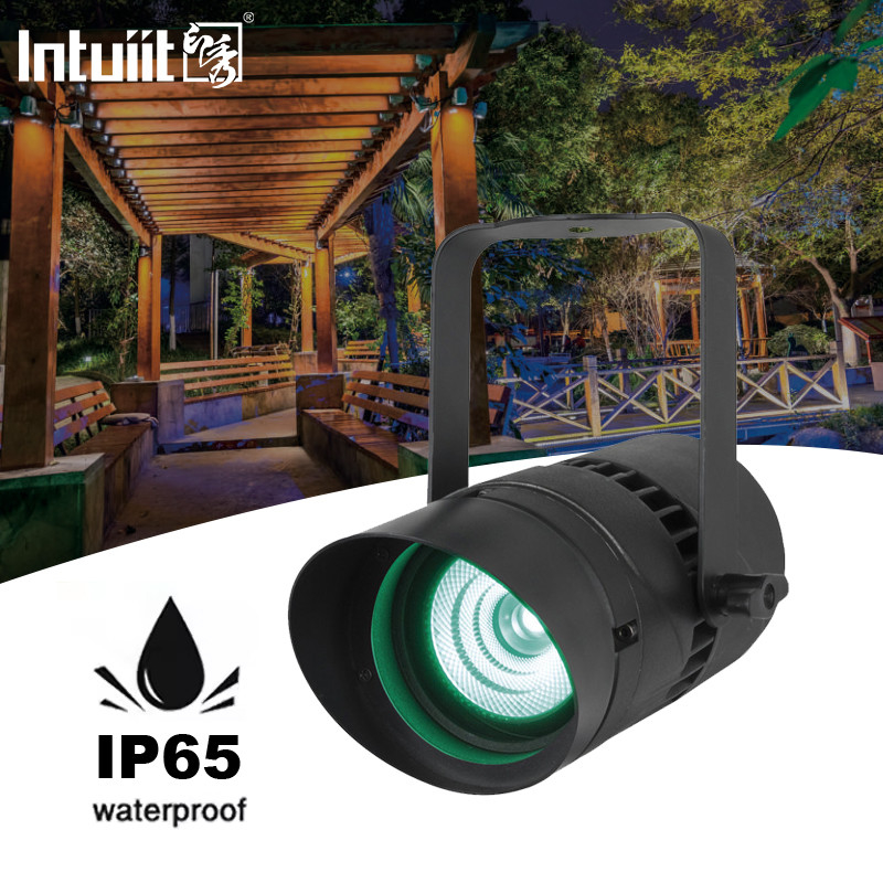 Outdoor LED RGBW Floodlight 15W Waterproof Spotlight dengan sudut sinar sempit 4,5 derajat Landscape Street Garden Square Floodlights