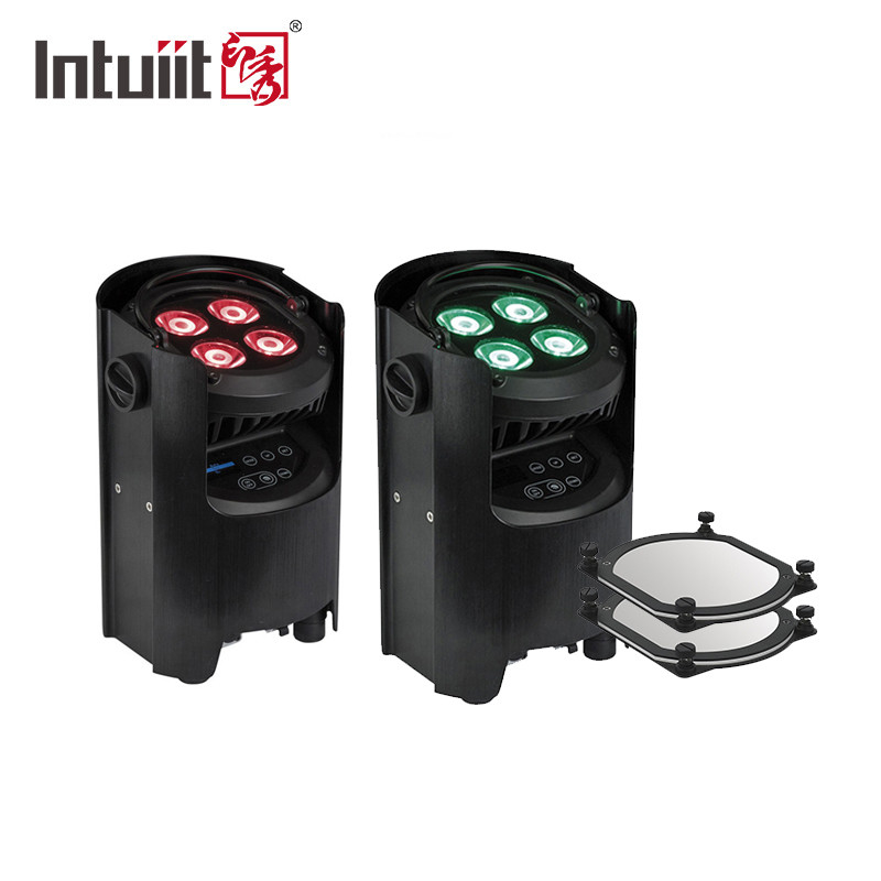 4x12W 4-in-1 RGBW Dj Wedding Baterai Powered LED Uplight WIFI Wireless Dmx Disco Stage par Lights