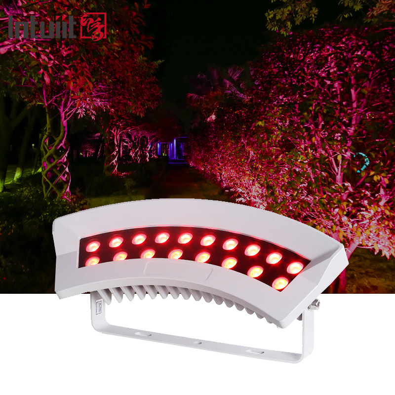 Led Tree Hug Lamp outdoor dmx512 36W RGBW warna-warni taman spot cahaya lanskap Pencahayaan IP65 Aluminium led hug pohon lampu