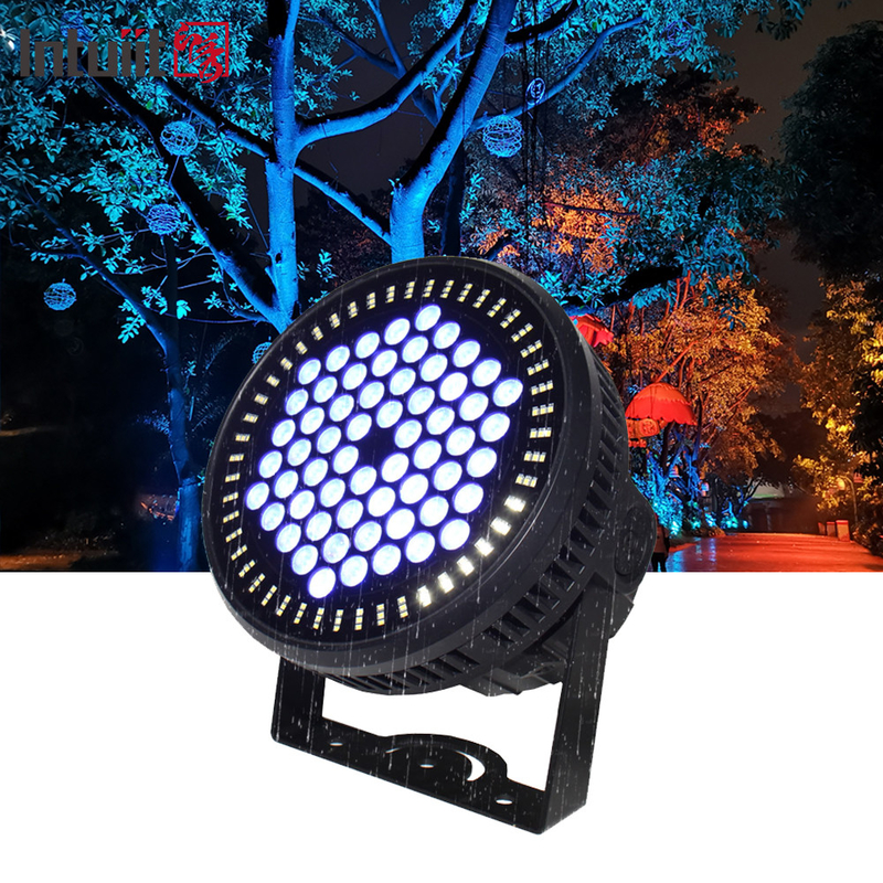 60*12W Rgbw 4In1 Lampu Par Led 60 Buah Lampu Par Led Dj Luar Ruangan Dmx Pesta