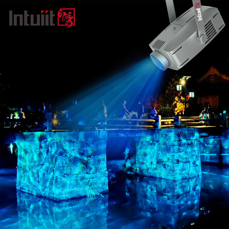 200W Waterproof LED Water Wave Effect Light DMX512 LOGO Projector Pencahayaan Efek Air