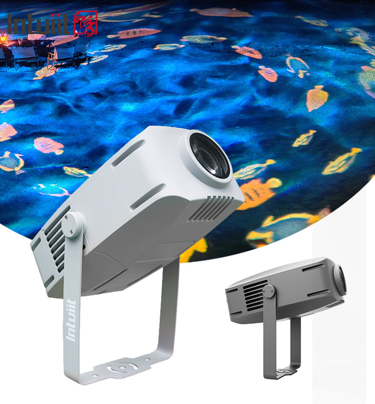 200watt Outdoor Waterproof Gobo Air Wave Biru Dinamis Ripple Efek Panggung Logo Gobo Lampu Led Proyektor