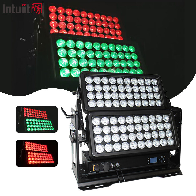 400W 800W 1500W IP65 Airproof Outdoor Warna Kota RGBW Strobe Lampu panggung Dmx Led Wall Washer Light