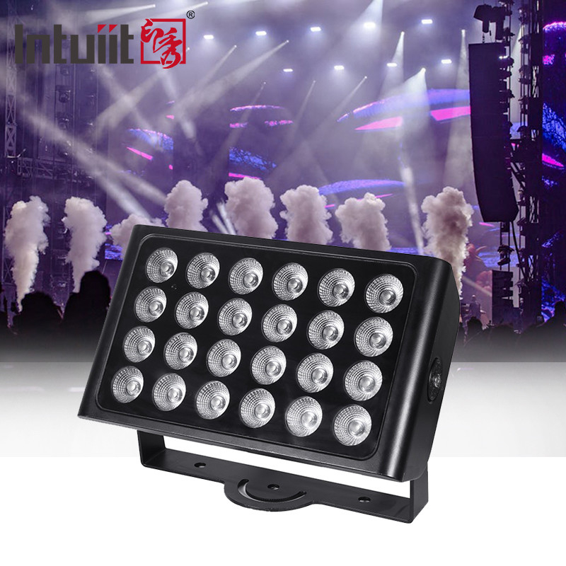 Waterproof IP65 City Color DMX512 24x10w RGBW Outdoor Led Wall Washer Lampu Banjir