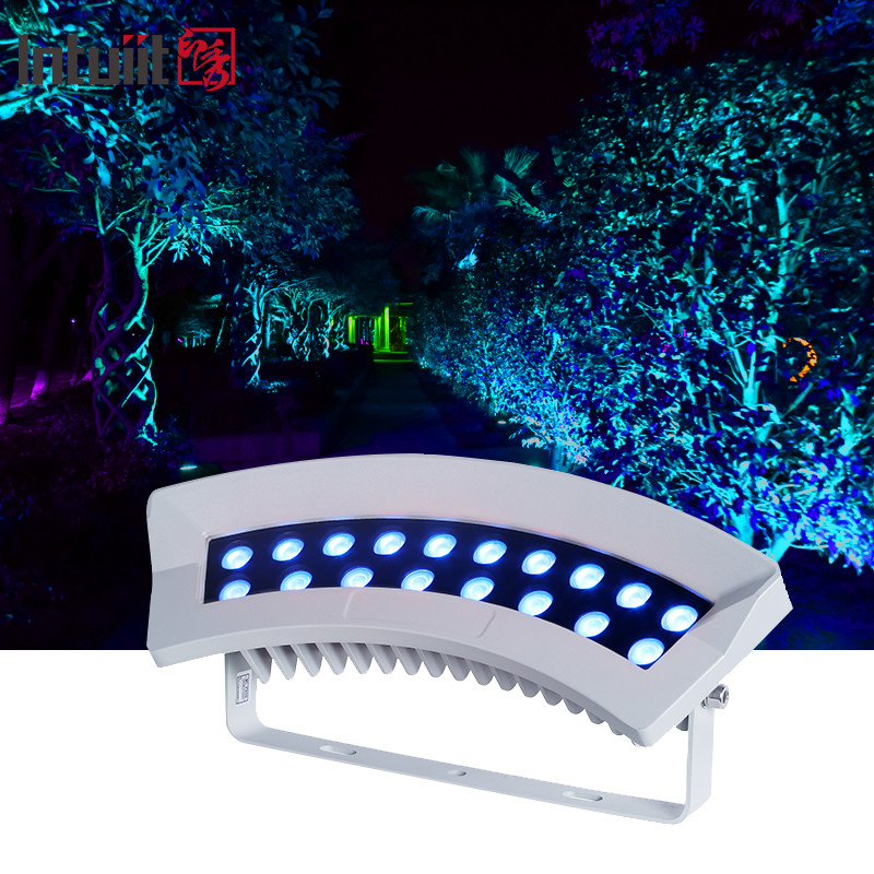 DMX512 36W rgbw warna-warni dipimpin pelukan lampu pohon IP65 tahan air lampu pohon spot lampu taman luar lampu lanskap