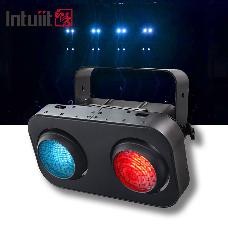200W 2in1 Mata LED COB Penonton Lampu Untuk DJ Disco Bar Club Ring Stage Blinder Lampu
