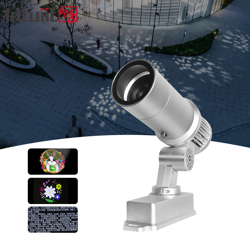Proyektor Logo LED 60W Dengan Iklan Gobo Untuk LED Light Aluminium Alloy Body IP65