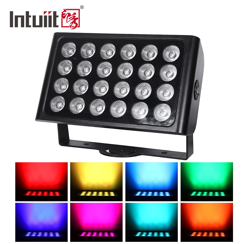 8 × 15W RGBW Lampu Panggung LED Bertenaga Baterai Dengan Remote Control