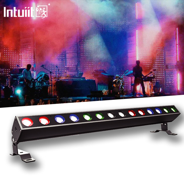 14x10W RGBW 4in 1 LED Wall Washer DMX Control LED Strip Light Pesta panggung profesional DJ Disco Peralatan