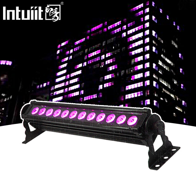 12X3W Outdoor LED Wall Washer IP65 Waterproof DMX RGB LED Linear Washer Light Untuk Arsitektur Bangunan Fasad Pencahayaan