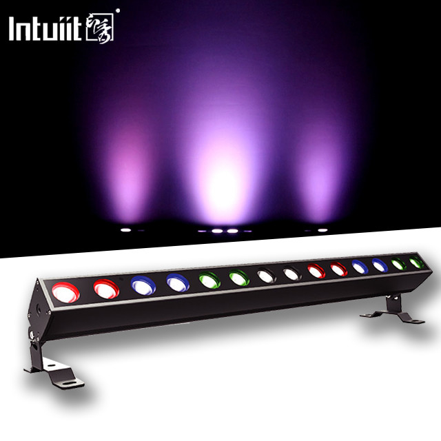 14X10W RGBW LED Pixel Batten Lampu Panggung Dengan Lampu Latar Belakang