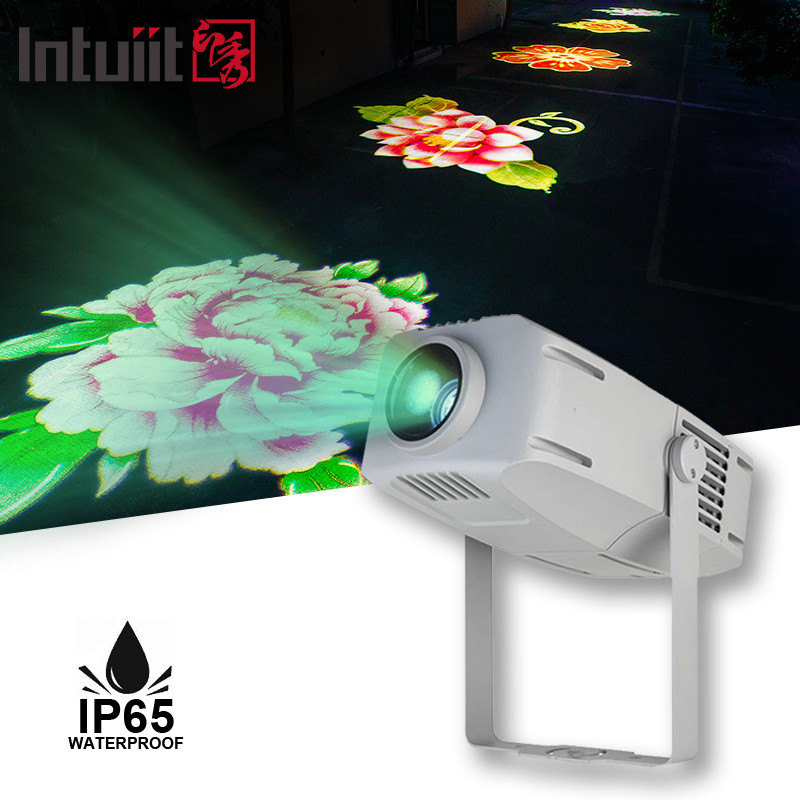 400W Wedding Public Garden Decoration Led Outdoor Gobo Logo Proyeksi Lampu Dengan Beberapa Pola Dymatic
