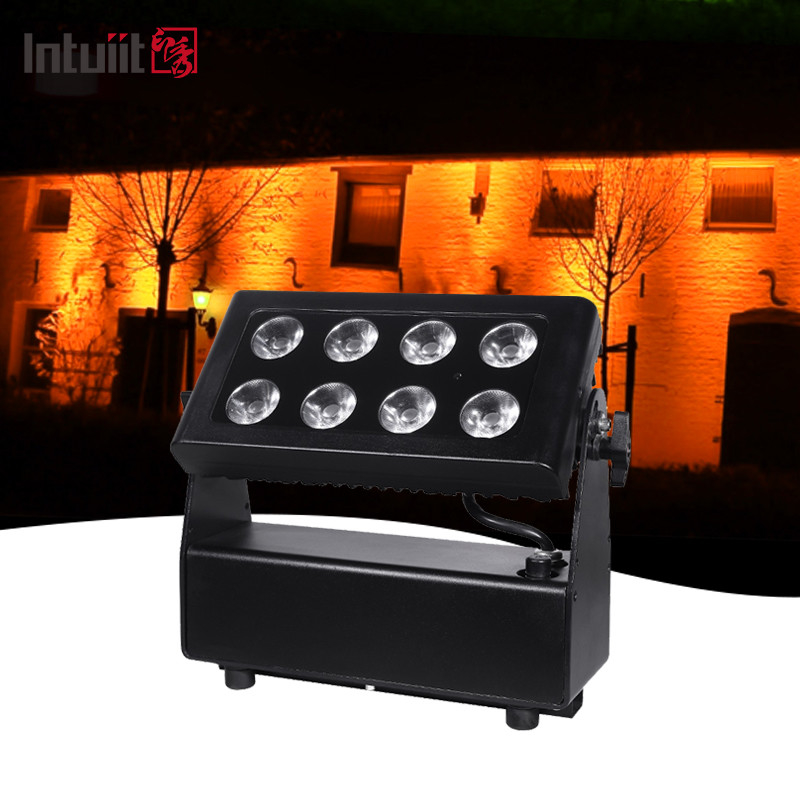 Baterai tahan air bertenaga nirkabel City Color Wash Lighting Projector 8X15W RGBW Led Led stage lights
