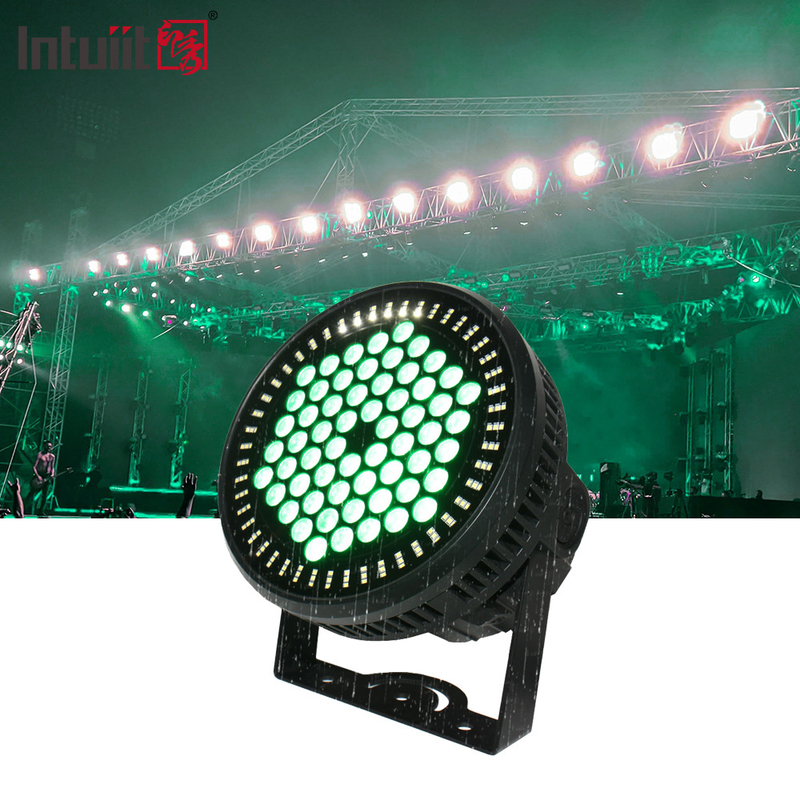 Pencahayaan panggung profesional LED datar Dmx 60x12W RGBW 4in1 Zoom Par Can Party Light With Bar KTV Effect Lighting