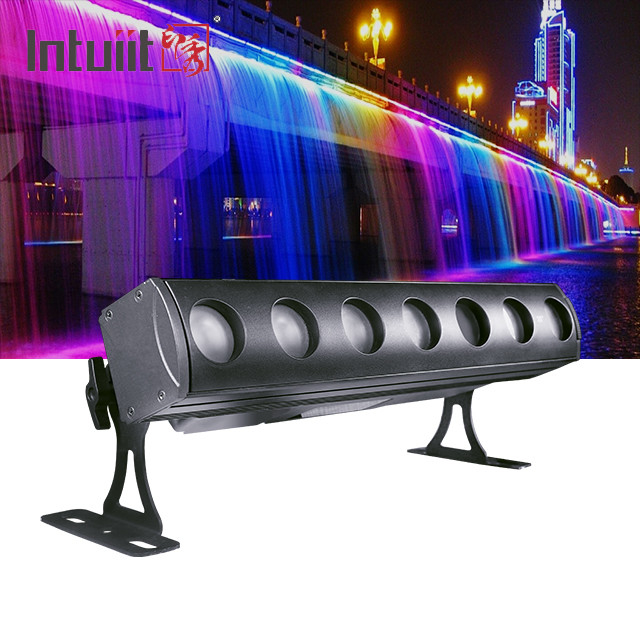 7x15W RGBW DMX LED Wash Bar Light Disco Acara panggung Proyek Washer Light untuk pesta pernikahan