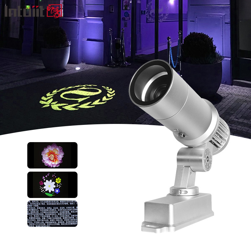 60W GOBO Proyektor Lampu Logo Perusahaan Pernikahan Restoran Toko Hotel Logo Proyeksi Lampu Mall Lampu Iklan
