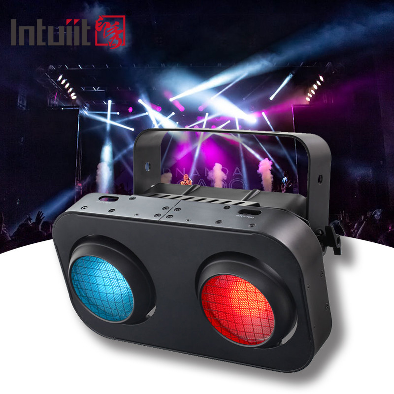 200W 2 Mata COB Warm White Stage Light 2in1 Outdoor Audience Blinder Effect LED Stage Light