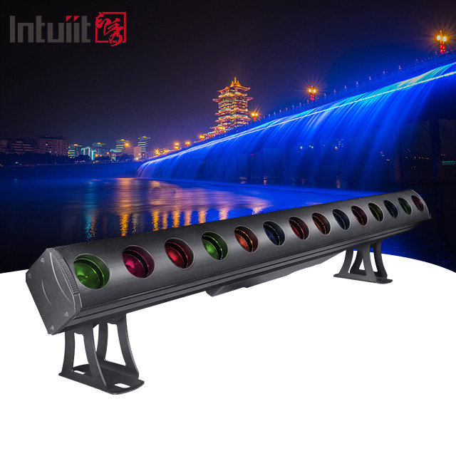 LED Pixel Bar Light 14x15W RGBW Dekorasi Bangunan Klub Luar Ruangan IP65 Wall Washer