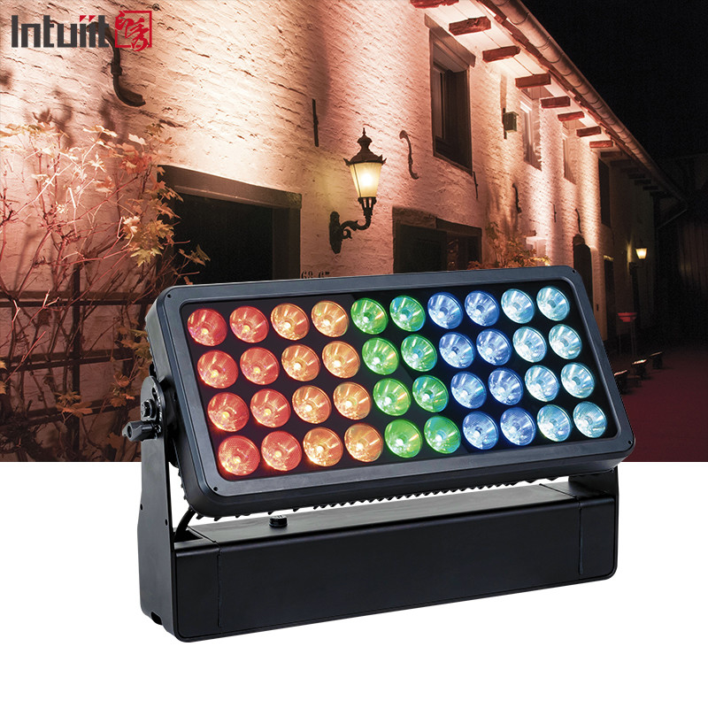 Waterproof 40X10W LED Wall Washer IP65 LED Light City Warna untuk Bangunan