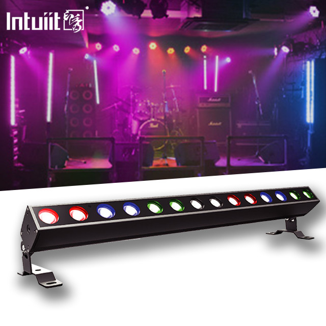 Waterproof IP65 RGBW 4in1 14x10w Pixel Bar LED Wall Washer DMX512 Control Putih untuk Pernikahan DJ Beam Lighting