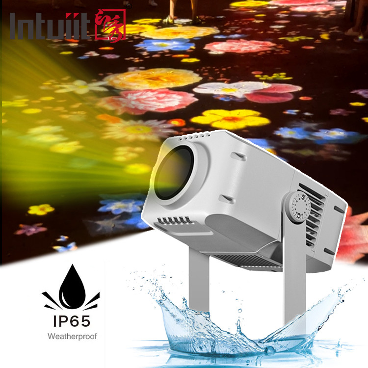 LED Gobo Logo Projector 100w IP65 DJ Light Stage Effect untuk Taman Taman Landscape Project