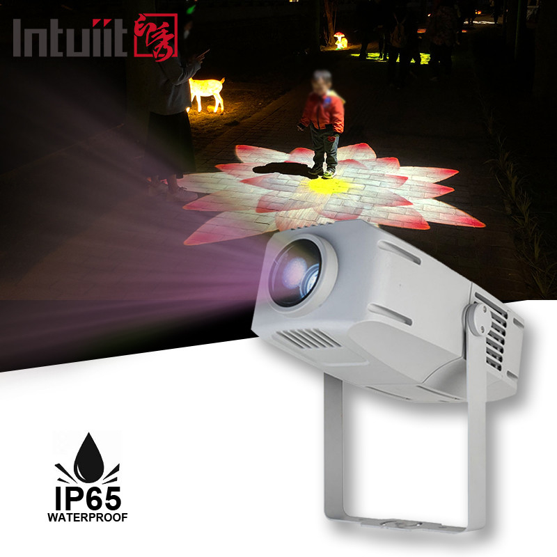 400w Zoom Gobo Proyektor IP65 Kecerahan Led Outdoor Natal logo Gobo Lampu Iklan